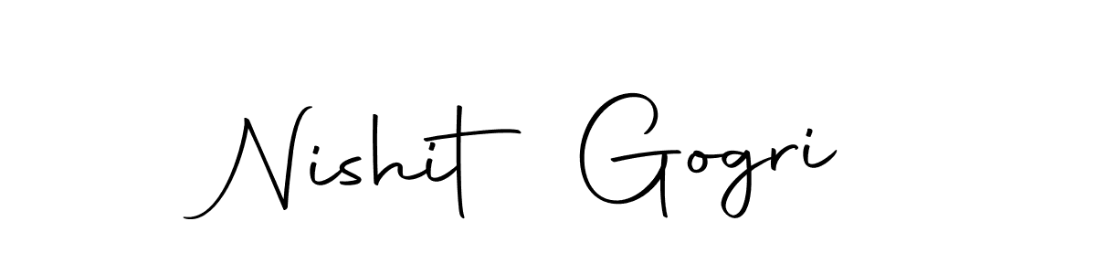 How to make Nishit Gogri signature? Autography-DOLnW is a professional autograph style. Create handwritten signature for Nishit Gogri name. Nishit Gogri signature style 10 images and pictures png