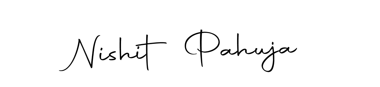Autography-DOLnW is a professional signature style that is perfect for those who want to add a touch of class to their signature. It is also a great choice for those who want to make their signature more unique. Get Nishit Pahuja name to fancy signature for free. Nishit Pahuja signature style 10 images and pictures png