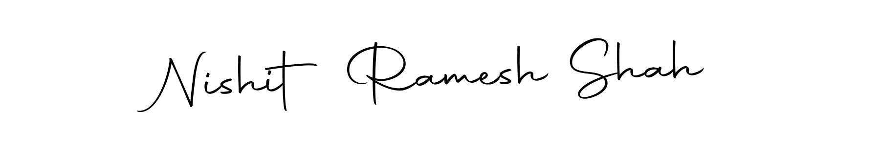 The best way (Autography-DOLnW) to make a short signature is to pick only two or three words in your name. The name Nishit Ramesh Shah include a total of six letters. For converting this name. Nishit Ramesh Shah signature style 10 images and pictures png