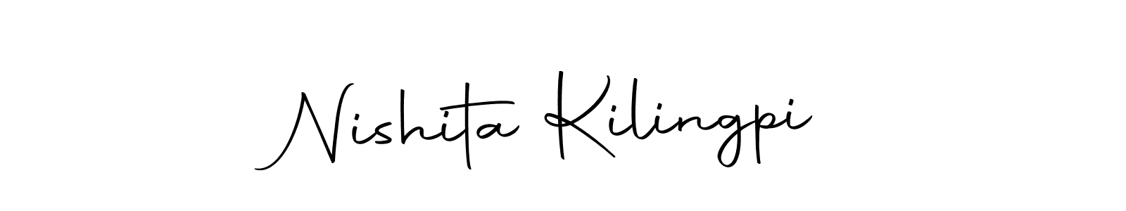 Make a short Nishita Kilingpi signature style. Manage your documents anywhere anytime using Autography-DOLnW. Create and add eSignatures, submit forms, share and send files easily. Nishita Kilingpi signature style 10 images and pictures png