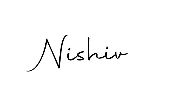 Use a signature maker to create a handwritten signature online. With this signature software, you can design (Autography-DOLnW) your own signature for name Nishiv. Nishiv signature style 10 images and pictures png