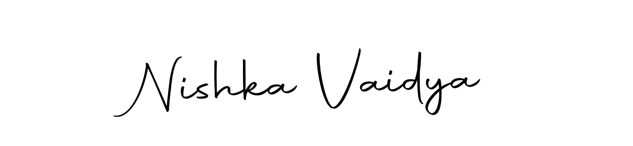 Make a short Nishka Vaidya signature style. Manage your documents anywhere anytime using Autography-DOLnW. Create and add eSignatures, submit forms, share and send files easily. Nishka Vaidya signature style 10 images and pictures png
