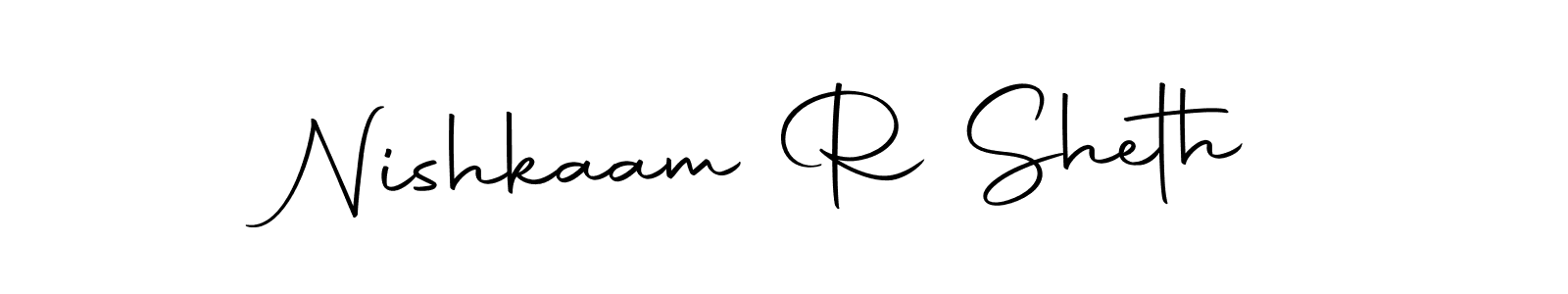 How to make Nishkaam R Sheth signature? Autography-DOLnW is a professional autograph style. Create handwritten signature for Nishkaam R Sheth name. Nishkaam R Sheth signature style 10 images and pictures png