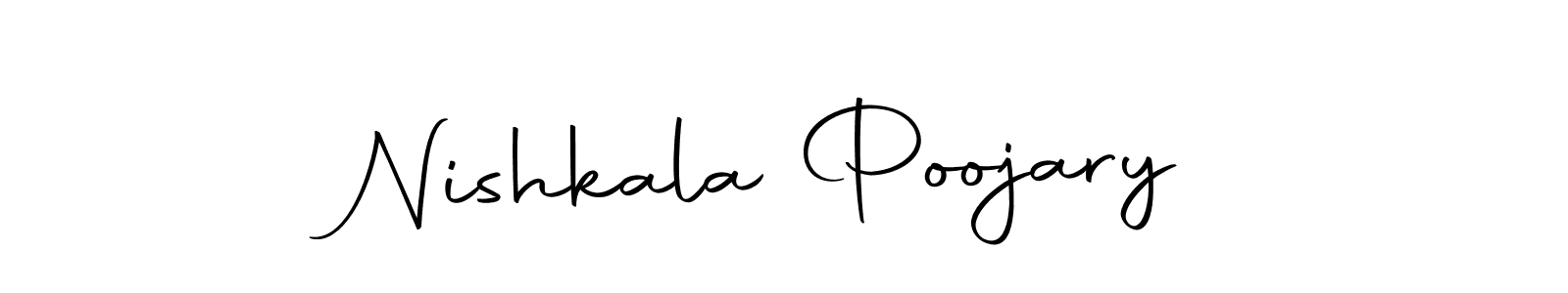 You should practise on your own different ways (Autography-DOLnW) to write your name (Nishkala Poojary) in signature. don't let someone else do it for you. Nishkala Poojary signature style 10 images and pictures png