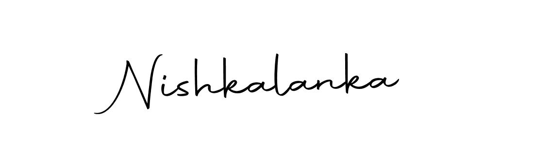 Use a signature maker to create a handwritten signature online. With this signature software, you can design (Autography-DOLnW) your own signature for name Nishkalanka. Nishkalanka signature style 10 images and pictures png