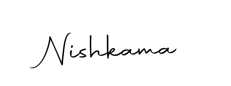 Create a beautiful signature design for name Nishkama. With this signature (Autography-DOLnW) fonts, you can make a handwritten signature for free. Nishkama signature style 10 images and pictures png