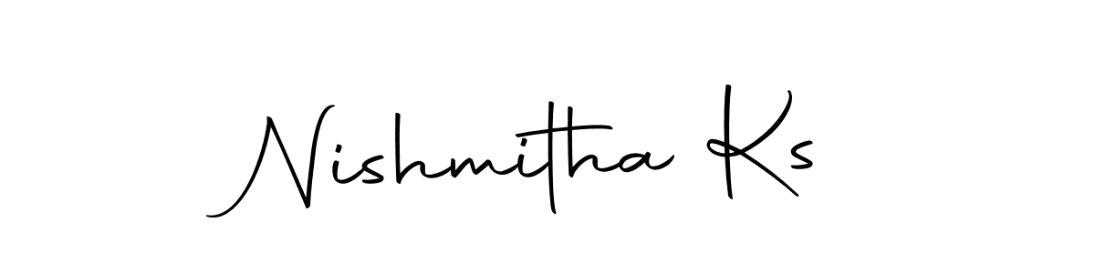 How to make Nishmitha Ks signature? Autography-DOLnW is a professional autograph style. Create handwritten signature for Nishmitha Ks name. Nishmitha Ks signature style 10 images and pictures png