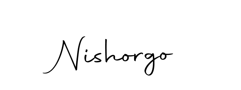 You should practise on your own different ways (Autography-DOLnW) to write your name (Nishorgo) in signature. don't let someone else do it for you. Nishorgo signature style 10 images and pictures png