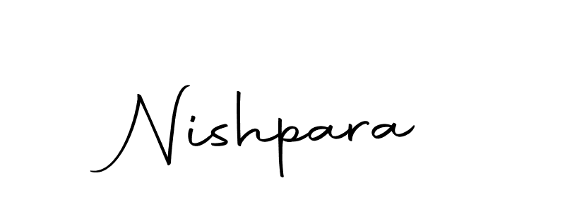 How to make Nishpara signature? Autography-DOLnW is a professional autograph style. Create handwritten signature for Nishpara name. Nishpara signature style 10 images and pictures png