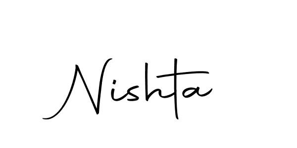 Similarly Autography-DOLnW is the best handwritten signature design. Signature creator online .You can use it as an online autograph creator for name Nishta. Nishta signature style 10 images and pictures png