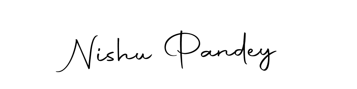 You should practise on your own different ways (Autography-DOLnW) to write your name (Nishu Pandey) in signature. don't let someone else do it for you. Nishu Pandey signature style 10 images and pictures png