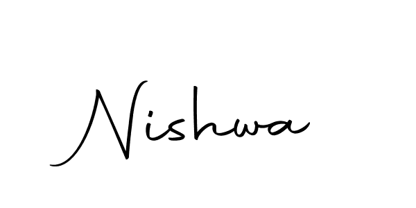 The best way (Autography-DOLnW) to make a short signature is to pick only two or three words in your name. The name Nishwa include a total of six letters. For converting this name. Nishwa signature style 10 images and pictures png