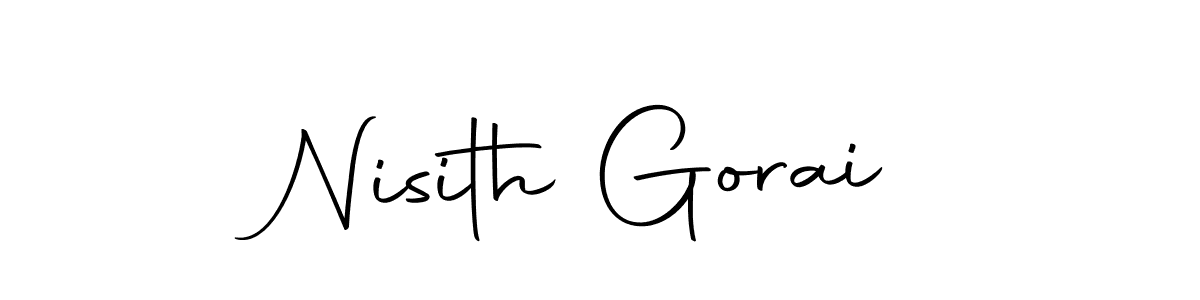 The best way (Autography-DOLnW) to make a short signature is to pick only two or three words in your name. The name Nisith Gorai include a total of six letters. For converting this name. Nisith Gorai signature style 10 images and pictures png