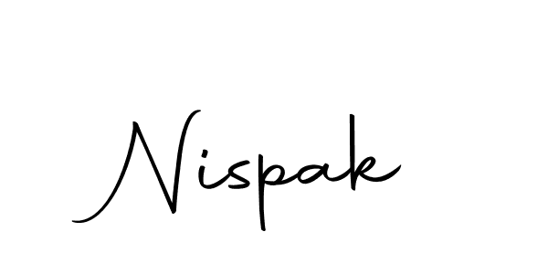Make a beautiful signature design for name Nispak. Use this online signature maker to create a handwritten signature for free. Nispak signature style 10 images and pictures png
