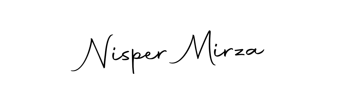 Nisper Mirza stylish signature style. Best Handwritten Sign (Autography-DOLnW) for my name. Handwritten Signature Collection Ideas for my name Nisper Mirza. Nisper Mirza signature style 10 images and pictures png