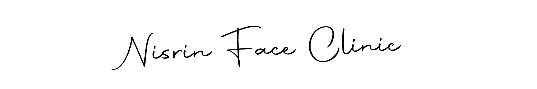 Design your own signature with our free online signature maker. With this signature software, you can create a handwritten (Autography-DOLnW) signature for name Nisrin Face Clinic. Nisrin Face Clinic signature style 10 images and pictures png