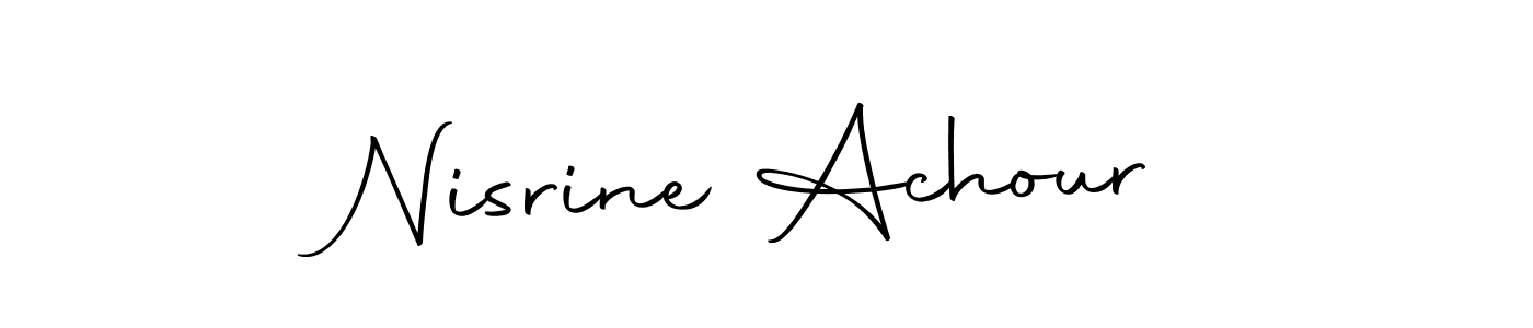 It looks lik you need a new signature style for name Nisrine Achour. Design unique handwritten (Autography-DOLnW) signature with our free signature maker in just a few clicks. Nisrine Achour signature style 10 images and pictures png