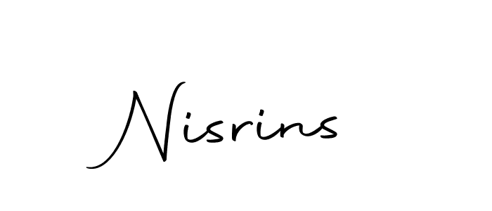 Autography-DOLnW is a professional signature style that is perfect for those who want to add a touch of class to their signature. It is also a great choice for those who want to make their signature more unique. Get Nisrins name to fancy signature for free. Nisrins signature style 10 images and pictures png