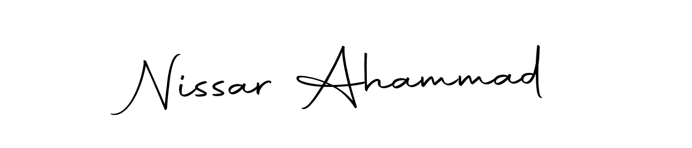 Create a beautiful signature design for name Nissar Ahammad. With this signature (Autography-DOLnW) fonts, you can make a handwritten signature for free. Nissar Ahammad signature style 10 images and pictures png