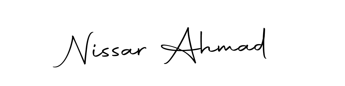 Here are the top 10 professional signature styles for the name Nissar Ahmad. These are the best autograph styles you can use for your name. Nissar Ahmad signature style 10 images and pictures png