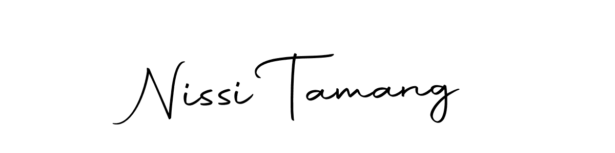 You can use this online signature creator to create a handwritten signature for the name Nissi Tamang. This is the best online autograph maker. Nissi Tamang signature style 10 images and pictures png