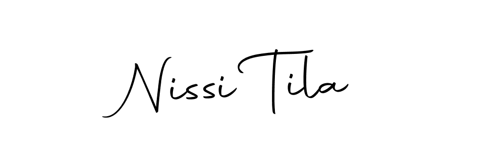 Create a beautiful signature design for name Nissi Tila. With this signature (Autography-DOLnW) fonts, you can make a handwritten signature for free. Nissi Tila signature style 10 images and pictures png