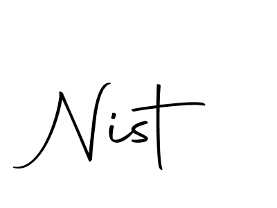 How to Draw Nist signature style? Autography-DOLnW is a latest design signature styles for name Nist. Nist signature style 10 images and pictures png