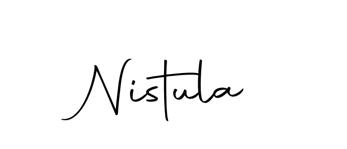 Use a signature maker to create a handwritten signature online. With this signature software, you can design (Autography-DOLnW) your own signature for name Nistula. Nistula signature style 10 images and pictures png