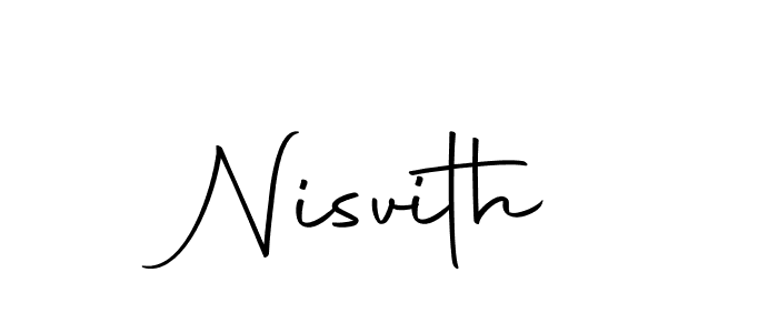 How to make Nisvith signature? Autography-DOLnW is a professional autograph style. Create handwritten signature for Nisvith name. Nisvith signature style 10 images and pictures png