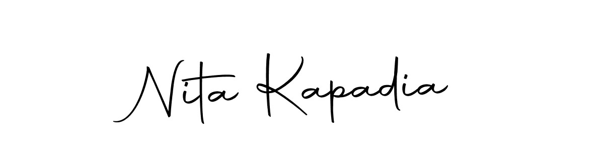 Create a beautiful signature design for name Nita Kapadia. With this signature (Autography-DOLnW) fonts, you can make a handwritten signature for free. Nita Kapadia signature style 10 images and pictures png