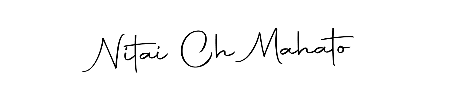 Create a beautiful signature design for name Nitai Ch Mahato. With this signature (Autography-DOLnW) fonts, you can make a handwritten signature for free. Nitai Ch Mahato signature style 10 images and pictures png