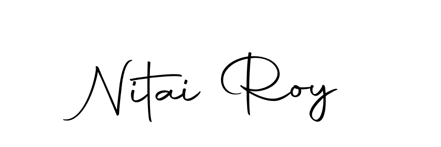 Design your own signature with our free online signature maker. With this signature software, you can create a handwritten (Autography-DOLnW) signature for name Nitai Roy. Nitai Roy signature style 10 images and pictures png
