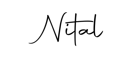 A modern signature idea for name Nital using Autography-DOLnW font. Clean strokes and elegant curves make it stand out instantly. Nital signature style 10 images and pictures png