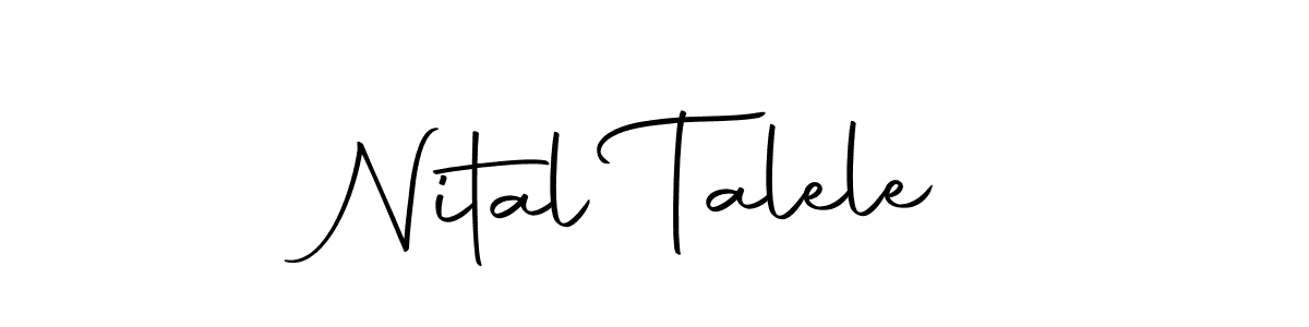 Nital Talele stylish signature style. Best Handwritten Sign (Autography-DOLnW) for my name. Handwritten Signature Collection Ideas for my name Nital Talele. Nital Talele signature style 10 images and pictures png