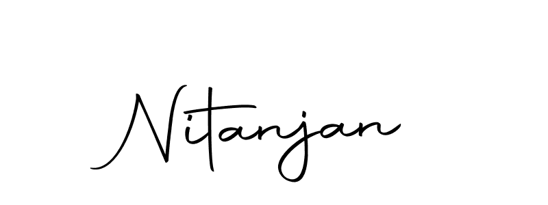 You should practise on your own different ways (Autography-DOLnW) to write your name (Nitanjan) in signature. don't let someone else do it for you. Nitanjan signature style 10 images and pictures png