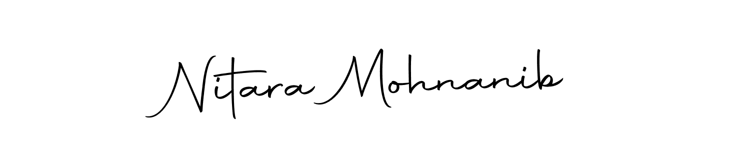 Make a beautiful signature design for name Nitara Mohnanib. Use this online signature maker to create a handwritten signature for free. Nitara Mohnanib signature style 10 images and pictures png