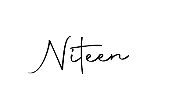 The best way (Autography-DOLnW) to make a short signature is to pick only two or three words in your name. The name Niteen include a total of six letters. For converting this name. Niteen signature style 10 images and pictures png