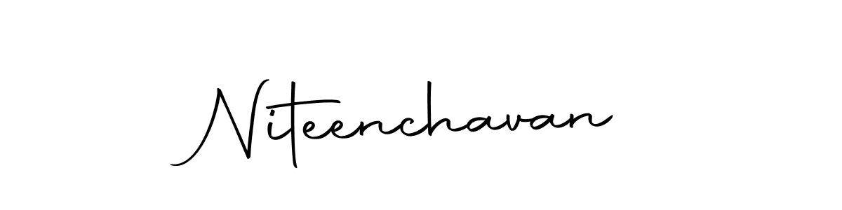 How to make Niteenchavan signature? Autography-DOLnW is a professional autograph style. Create handwritten signature for Niteenchavan name. Niteenchavan signature style 10 images and pictures png