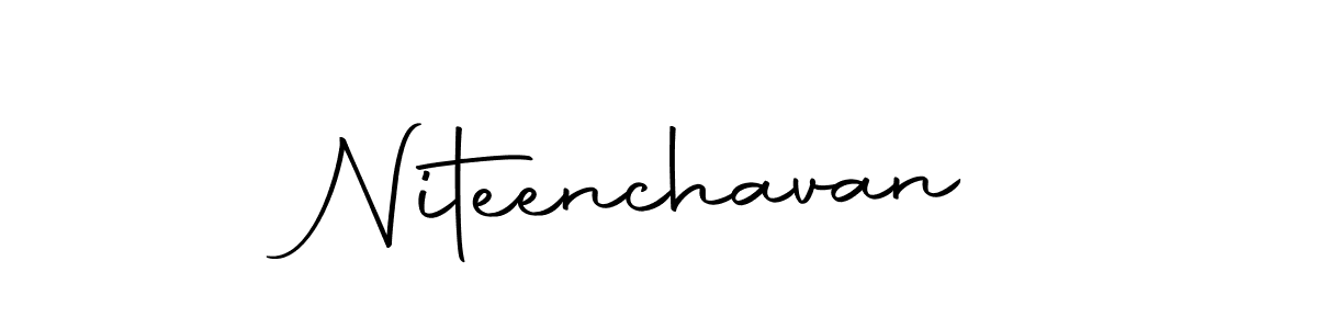 How to make Niteenchavan signature? Autography-DOLnW is a professional autograph style. Create handwritten signature for Niteenchavan name. Niteenchavan signature style 10 images and pictures png