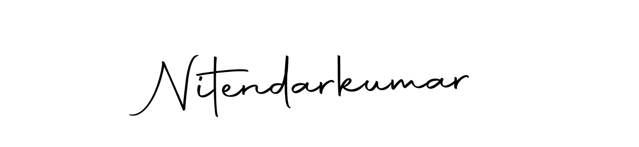 You can use this online signature creator to create a handwritten signature for the name Nitendarkumar. This is the best online autograph maker. Nitendarkumar signature style 10 images and pictures png