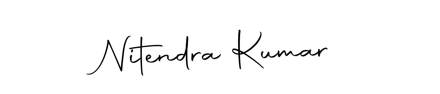 Create a beautiful signature design for name Nitendra Kumar. With this signature (Autography-DOLnW) fonts, you can make a handwritten signature for free. Nitendra Kumar signature style 10 images and pictures png
