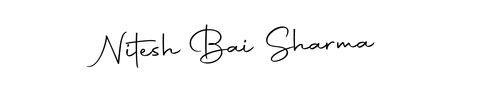 if you are searching for the best signature style for your name Nitesh Bai Sharma. so please give up your signature search. here we have designed multiple signature styles  using Autography-DOLnW. Nitesh Bai Sharma signature style 10 images and pictures png