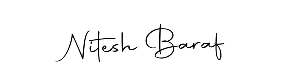 if you are searching for the best signature style for your name Nitesh Baraf. so please give up your signature search. here we have designed multiple signature styles  using Autography-DOLnW. Nitesh Baraf signature style 10 images and pictures png