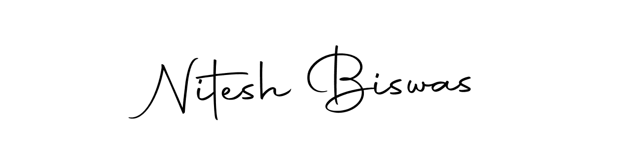 You should practise on your own different ways (Autography-DOLnW) to write your name (Nitesh Biswas) in signature. don't let someone else do it for you. Nitesh Biswas signature style 10 images and pictures png