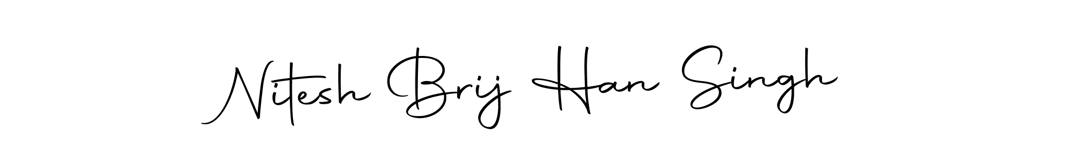 Make a beautiful signature design for name Nitesh Brij Han Singh. With this signature (Autography-DOLnW) style, you can create a handwritten signature for free. Nitesh Brij Han Singh signature style 10 images and pictures png
