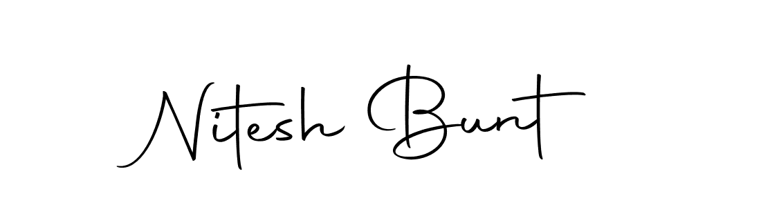 Once you've used our free online signature maker to create your best signature Autography-DOLnW style, it's time to enjoy all of the benefits that Nitesh Bunt name signing documents. Nitesh Bunt signature style 10 images and pictures png