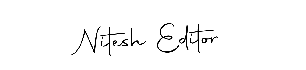 How to make Nitesh Editor signature? Autography-DOLnW is a professional autograph style. Create handwritten signature for Nitesh Editor name. Nitesh Editor signature style 10 images and pictures png