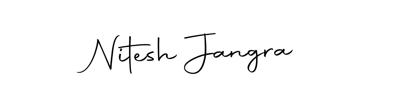 Design your own signature with our free online signature maker. With this signature software, you can create a handwritten (Autography-DOLnW) signature for name Nitesh Jangra. Nitesh Jangra signature style 10 images and pictures png