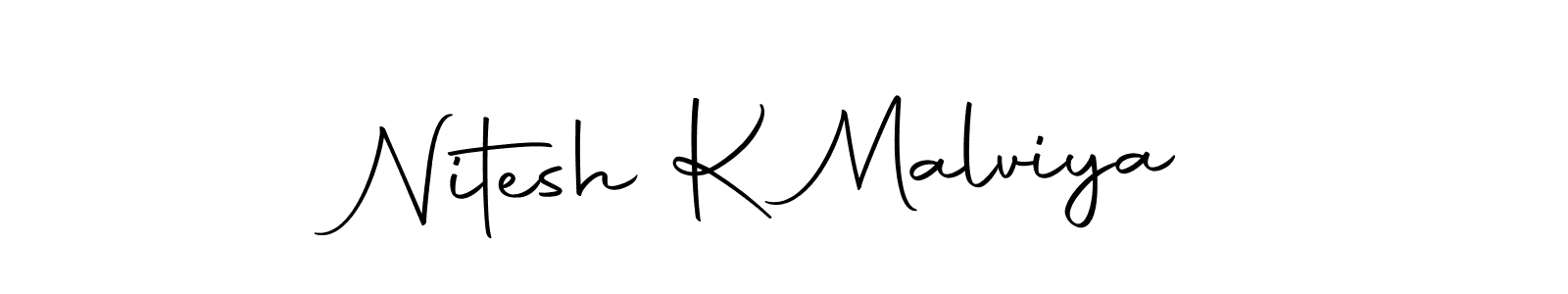 Create a beautiful signature design for name Nitesh K Malviya. With this signature (Autography-DOLnW) fonts, you can make a handwritten signature for free. Nitesh K Malviya signature style 10 images and pictures png