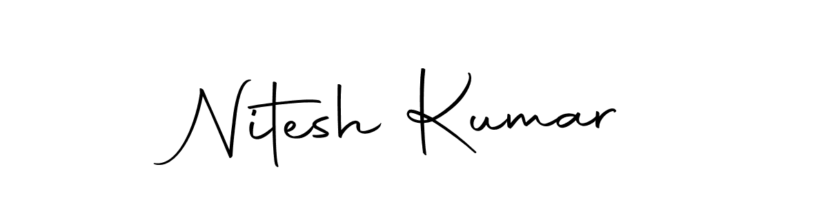 Make a beautiful signature design for name Nitesh Kumar. With this signature (Autography-DOLnW) style, you can create a handwritten signature for free. Nitesh Kumar signature style 10 images and pictures png
